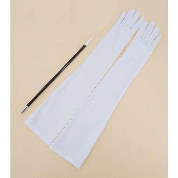 🤍✨ 6PCS 1920s White Accessories Flapper Great Gatsby Retro Costume Set NEW - Picture 10 of 16